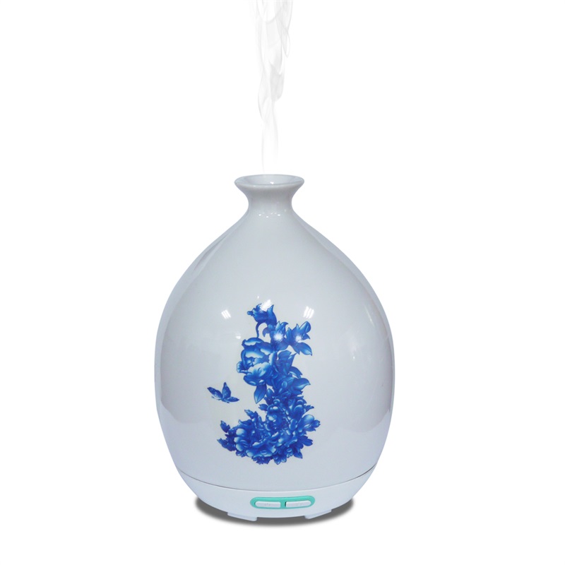 130ml чисто бяло Cool Mist ултразвукова електронна керамика Aroma diffuser