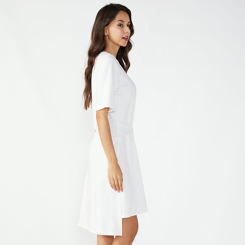 Midi White Kaftan Vintage Дамска рокля за жени