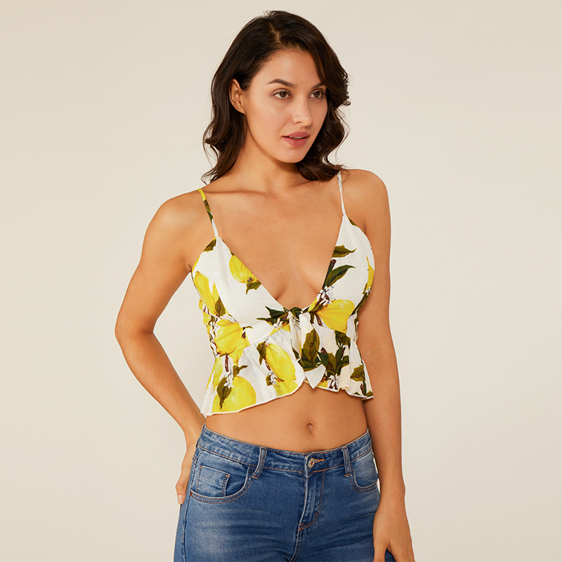 Фабрика Oem Лято Флорални Мини Кратко Hot Girl Секси жени Camisole