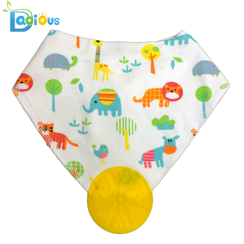 Бебешки зъби Bandana Bib BPA без силикон Силиконови бибери Регулируем приспособление за момчета и момичета