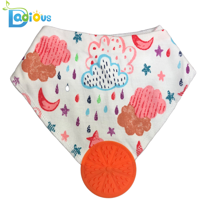 Baby u0026 Toddler Teething Bandana Bib Muslin Bibs Bandana Drool Bibs with Teether