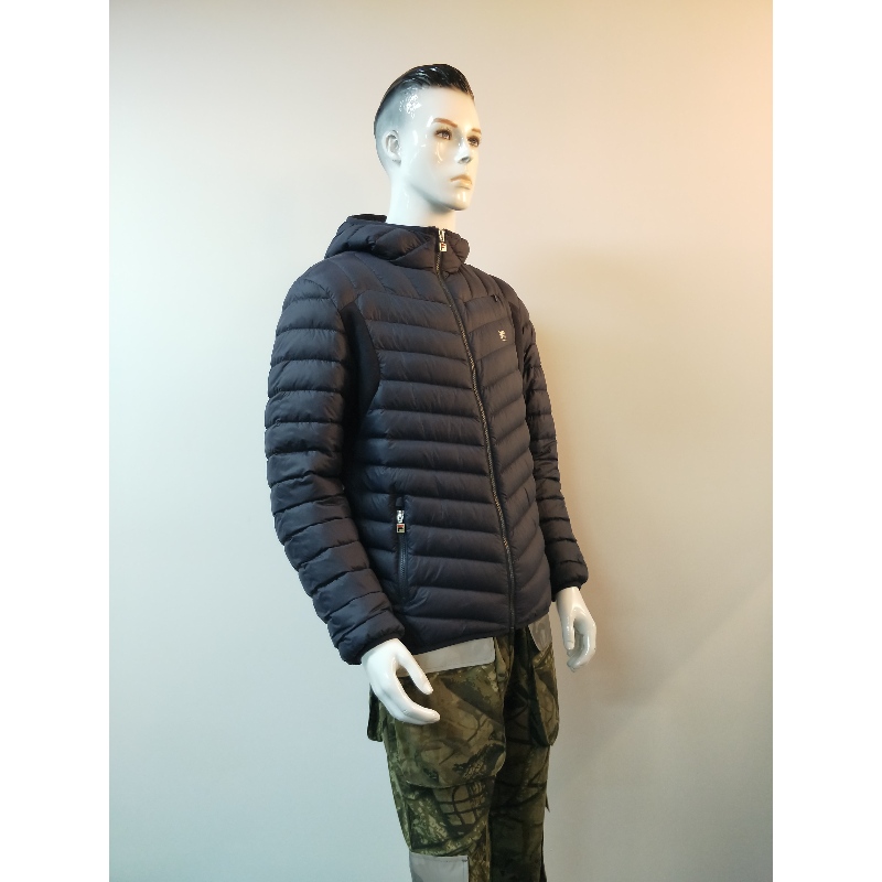 NAVY HOODED PUFFER JAKET RLMPC0013