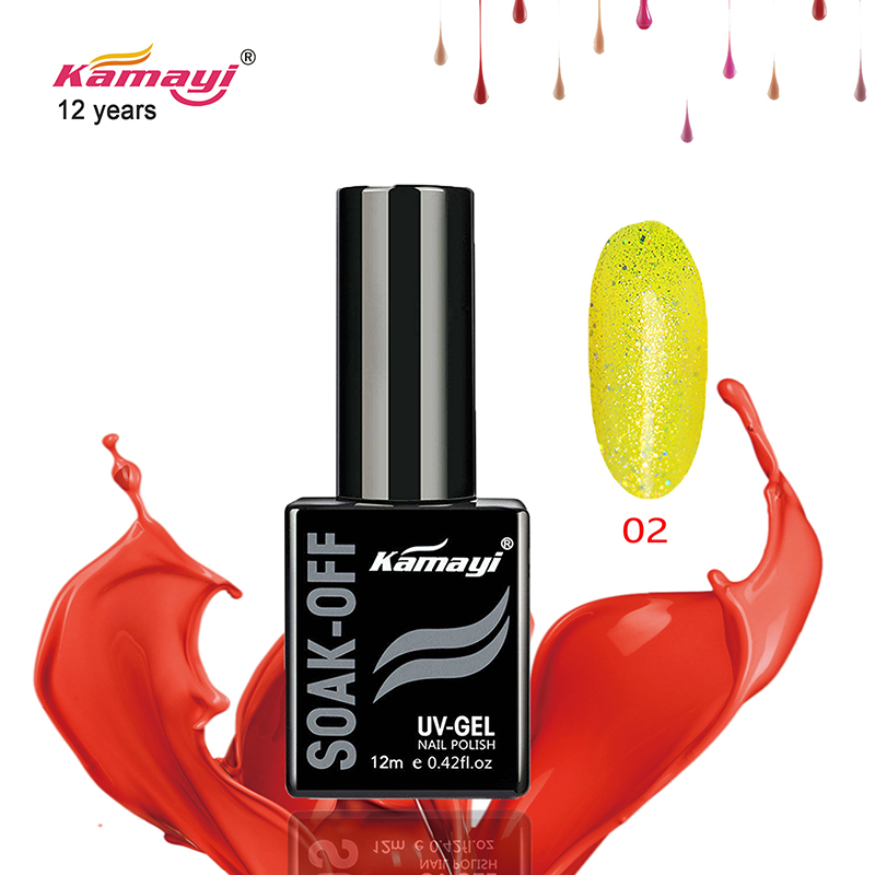 Kamayi oem обичай 12ml Neon гел лак перла цвят серия uv led гел лак дълготраен гел за нокти на едро