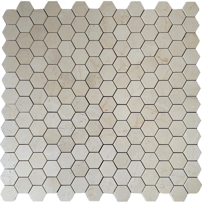 Emperador Light 1x1 квадратна мозаечна плочка полирана