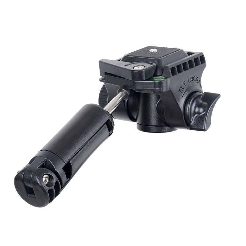 Kingjoy VT-930 преносима алуминиева стойка за DSLR камера за триножник с глава за накланяне на главата, клип за телефон, чанта за носене