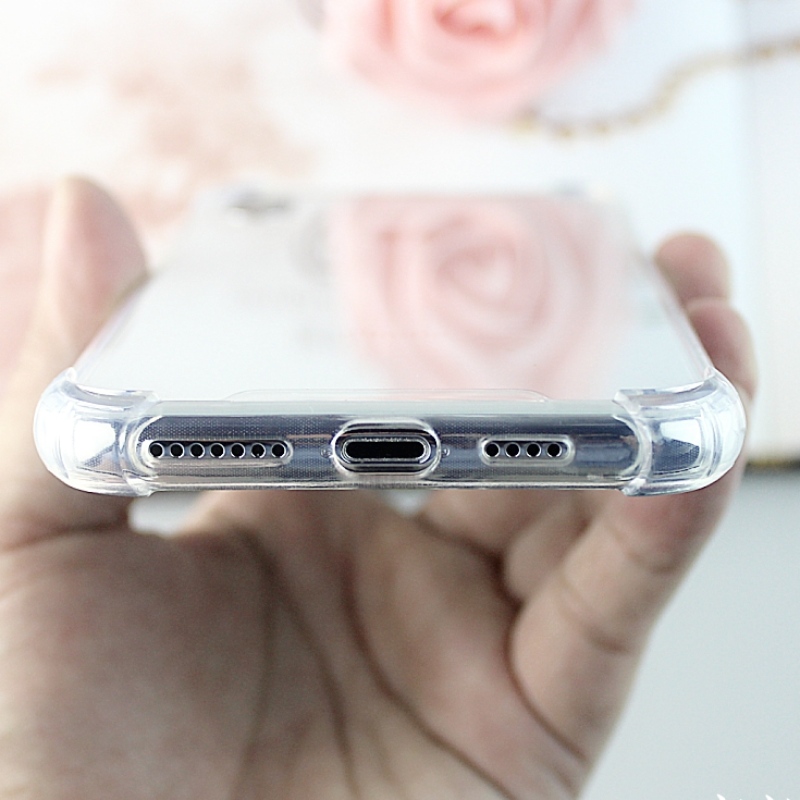 Прозрачен и предпазен калъф за мобилен телефон iPhone X / iPhone XS TPU + PC