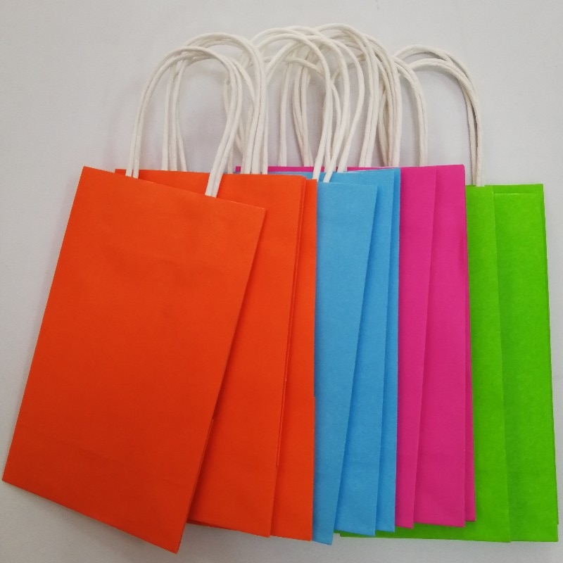 Опаковка за рециклиране на еко (Еко Reycle Bag Take Away Food Packing) Кафява хартиена торбичка с дръжки