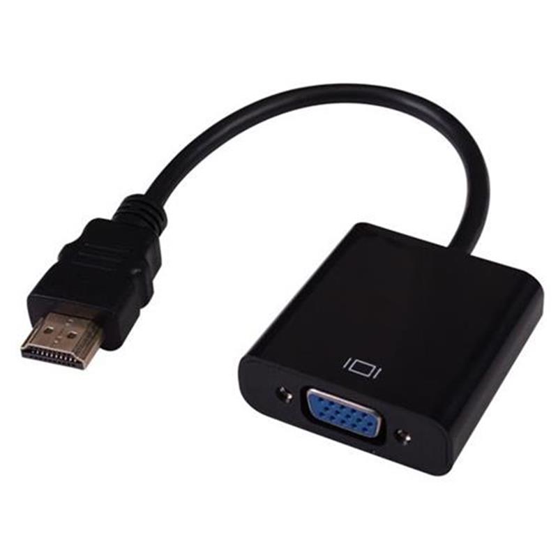 1080P HDMI към VGA 15 см кабел бял \/ черен цвят