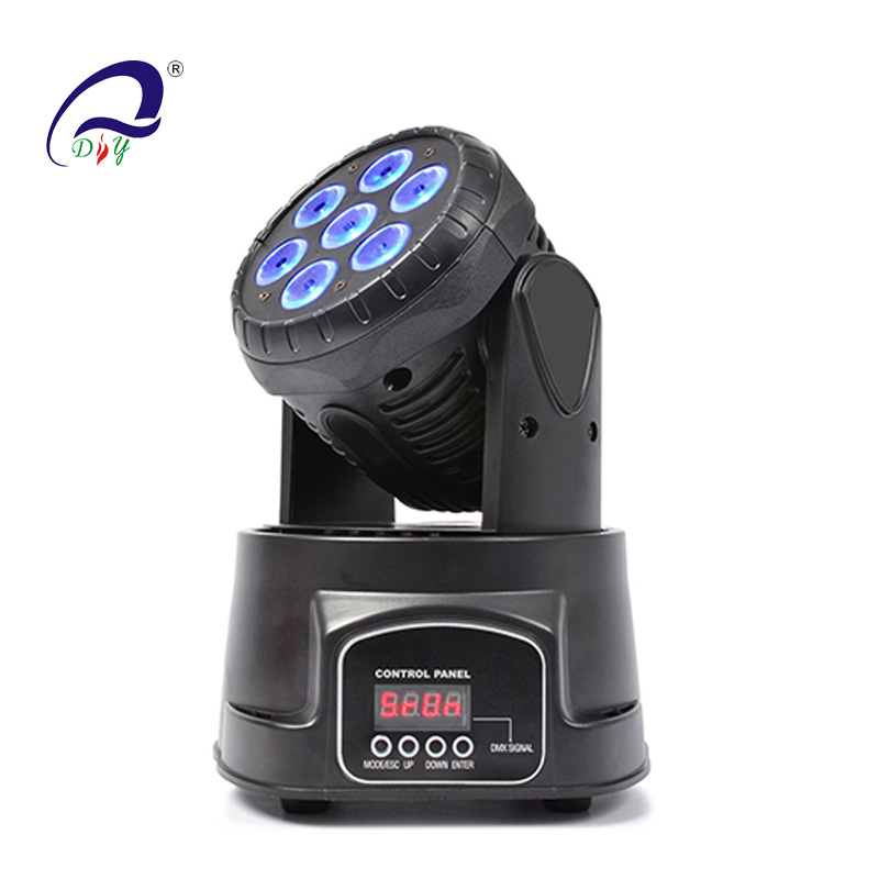 PL-14 7PC*10W/15W LED Mini Moving Wash Head Light