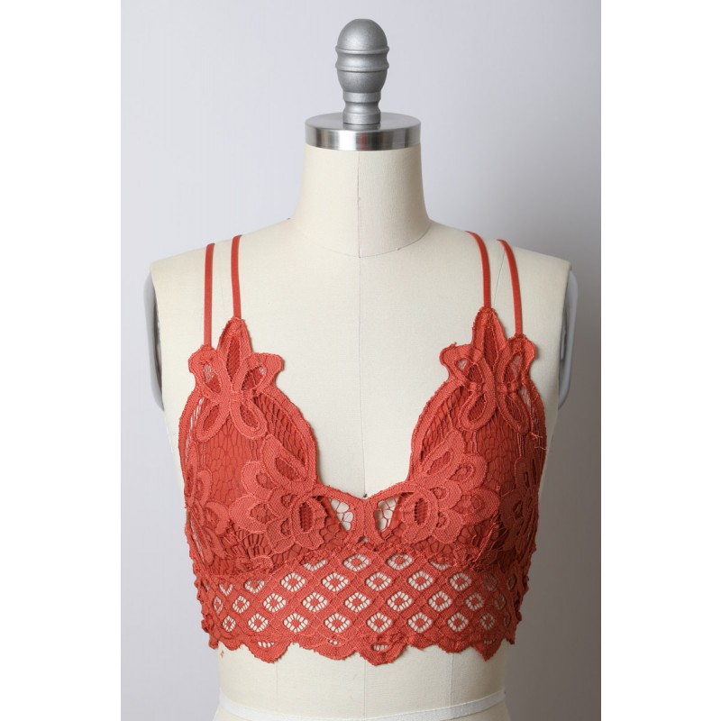 YL-548 Leto Intimaes Crochet Lace Longline Bralette Най-популярен в 2020