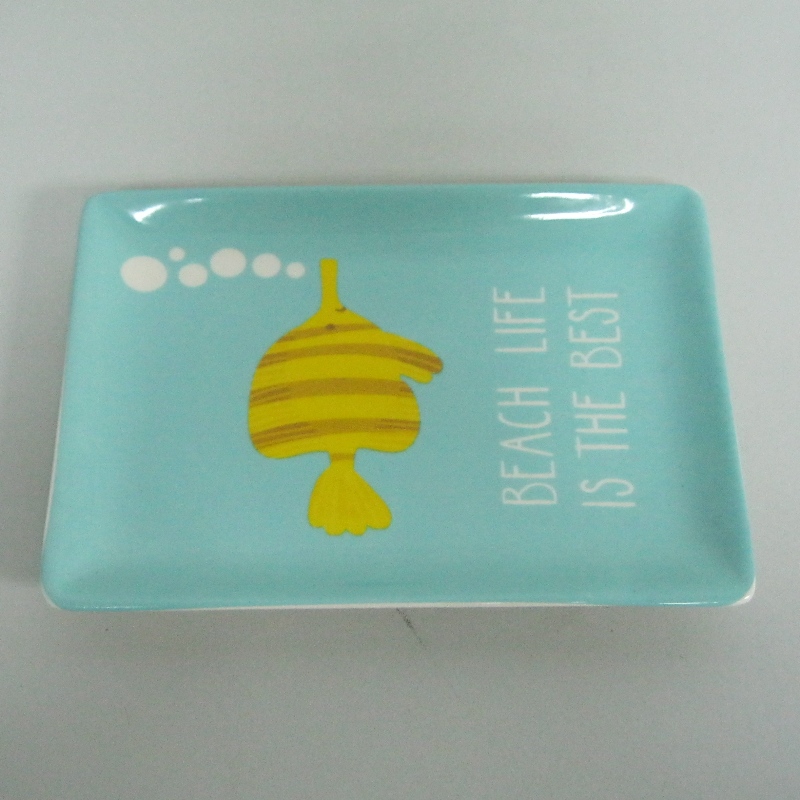 Ceramic Food Service Plate Derocation Plate 4 x5.75 x0.6
