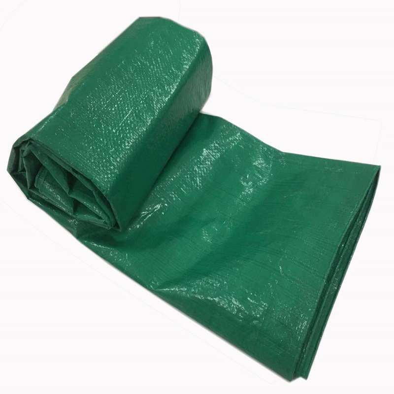 Зелен цвят HDPE Тъкани Брезент LDPE Ламиниран PE Брезент Камион Брезент Пластмасов лист