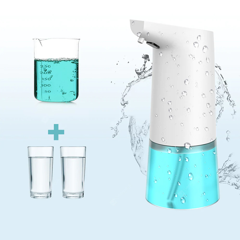 AD-1807 Автоматичен разпръскващ разтвор за миене на пяна със сапун 350ml - бял