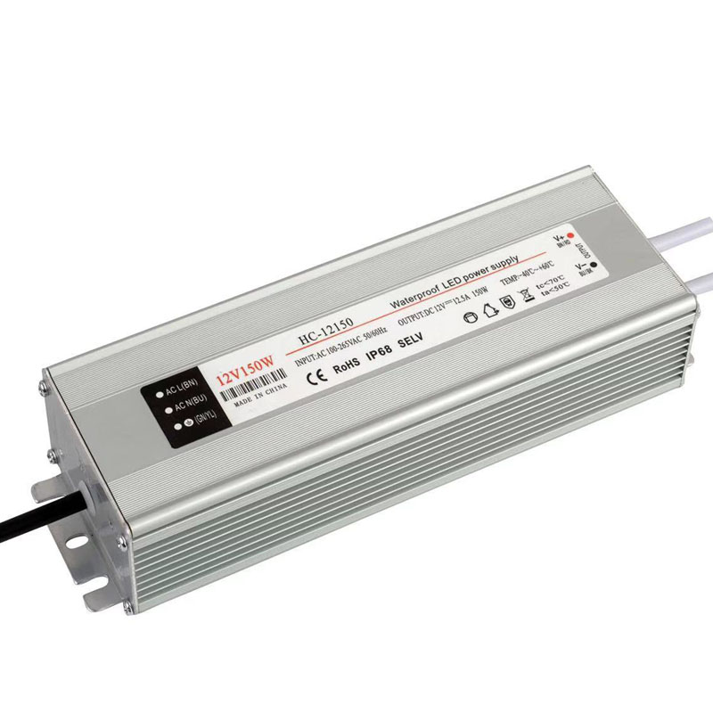 36v150w постоянен волтаж Водоустойчив светодиоден захранващ алуминиев корпус