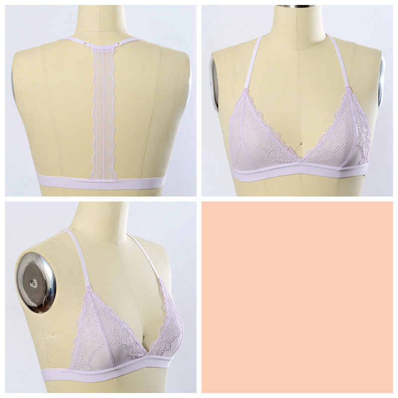 YL-5326 Leto Intimates Дамска бралетка T-Back Eyelet -Stock Design