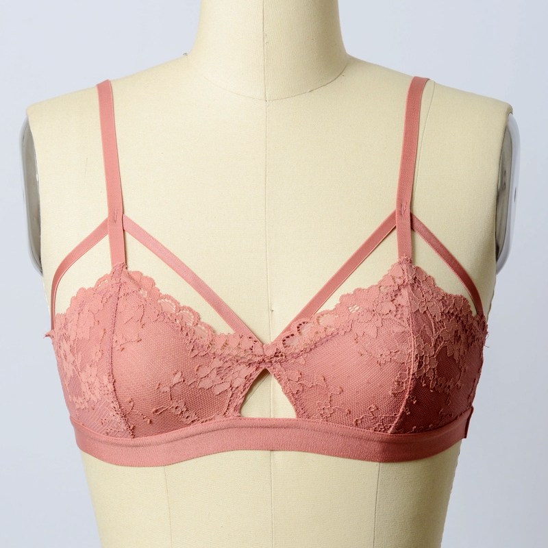 YL-5327 Leto IntimatesFraral Lace Cage Strap Bralette -Stock Design