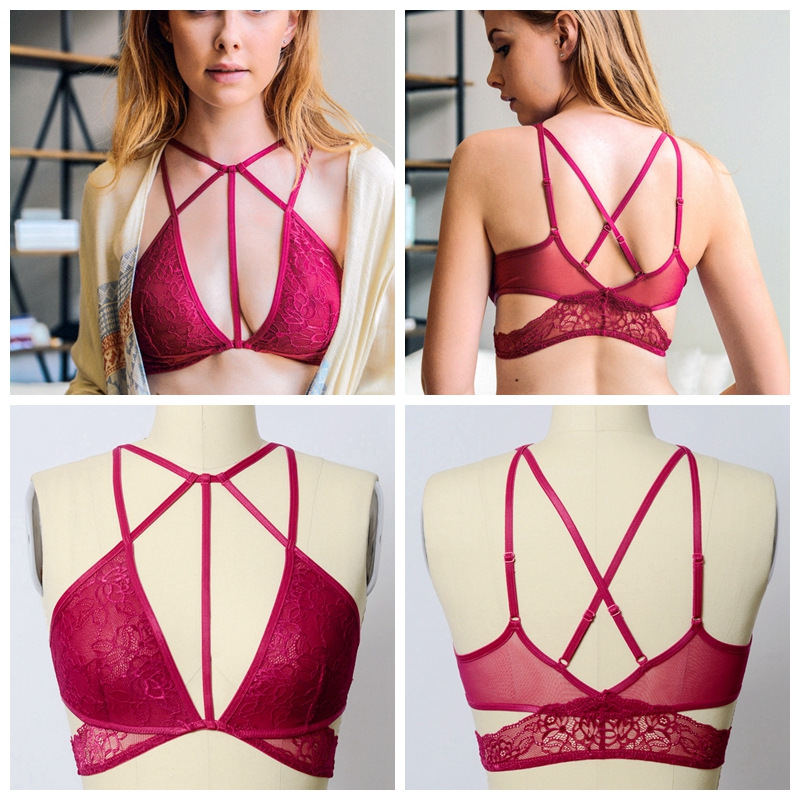 YL-5380 Leto Intimates Strappy Lace Bralette Wholesale--Stock Design