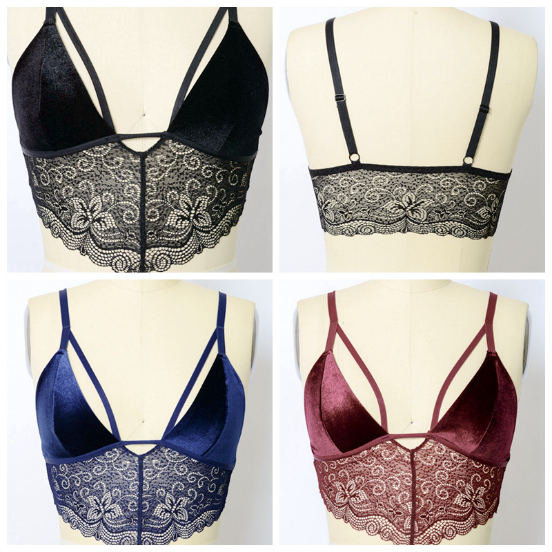 YL-5401 Leto Intimates Velvet парагада дантелена бралетка на едро - Дизайн на стоки