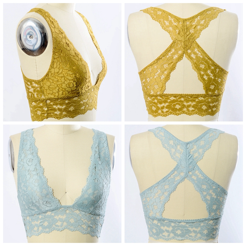 YL-5418 Leto Intimates потапяне Racerback дантелена бралета на едро - дизайн на стоки
