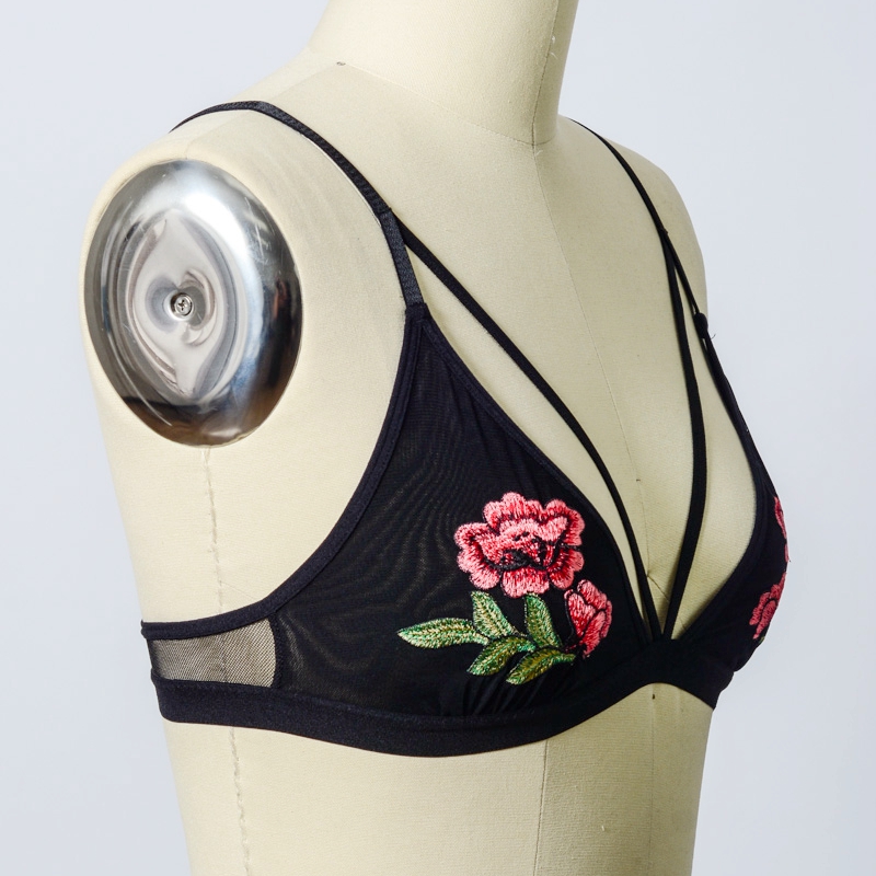 YL-5419 Leto Intimates Rose Ebroidery Patch Strap Wholesale--Stock Design