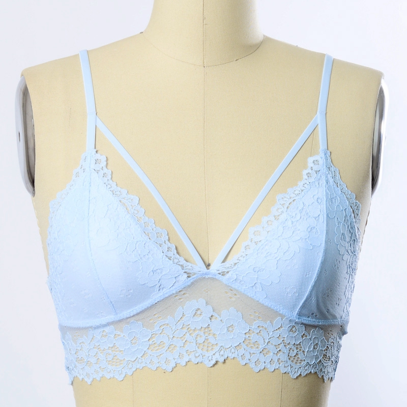 YL-5430 Leto Intimates Floral Lace Strappy Braletale Wholesale- Stock Design