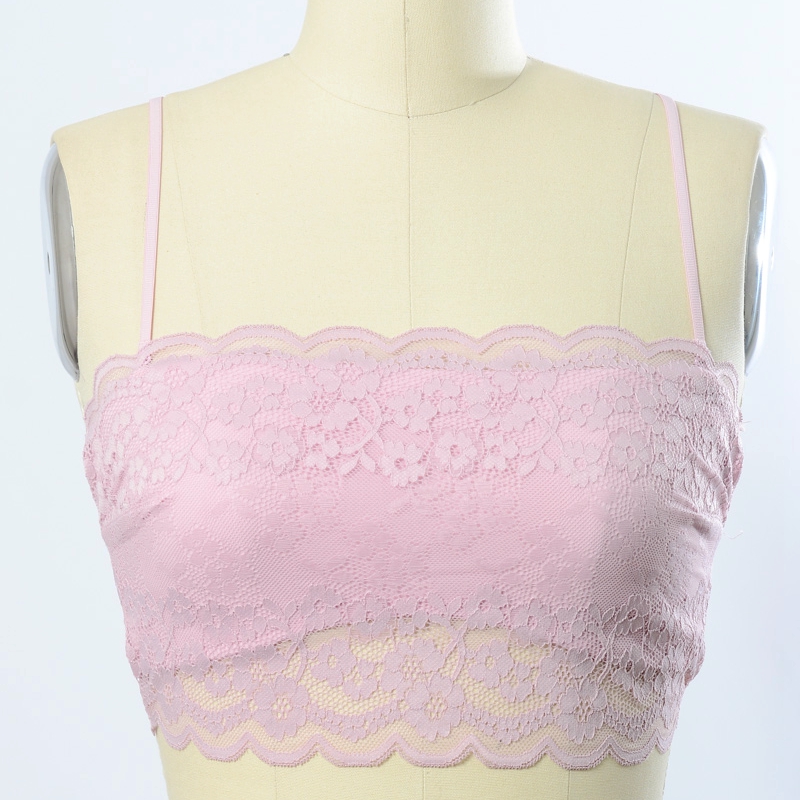 YL-5431 Leto Intimates Wide Lace Bandeau Bralette Wholesale--Stock Design