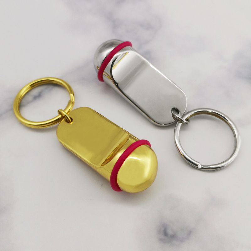 Black Metal Hotel Keychain