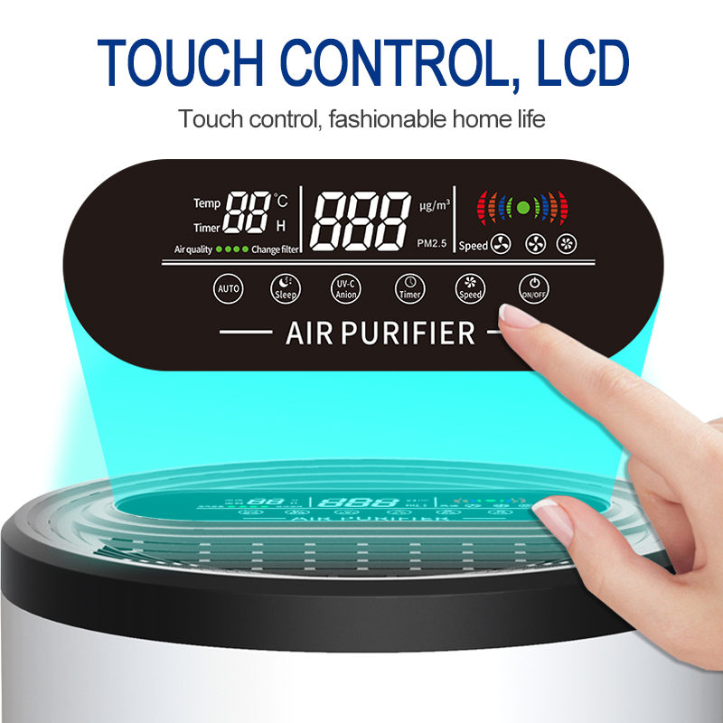 Smart Home Air Cleaning Active Carbon Anion Негативен Ion Air Purifier