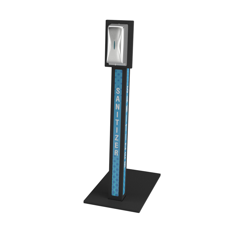TMJ708 Търговско модно моделиране Metal Hand Sanitizer Диспиер Rack Display