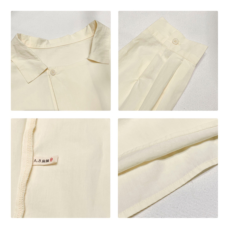 Loose- using sign Minimalist Stylish Casual Solid color Striped Проверен за по-голям размер 17706 Lose Shirt