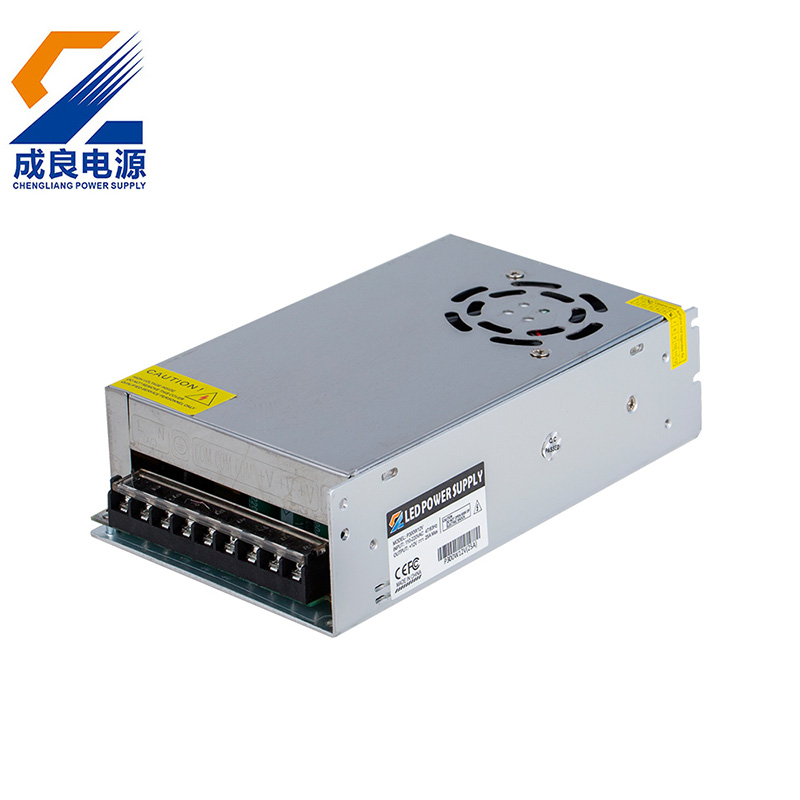 Импулсно захранване 12V DC 25A 300W SMPS за 3D принтери с LED светлина