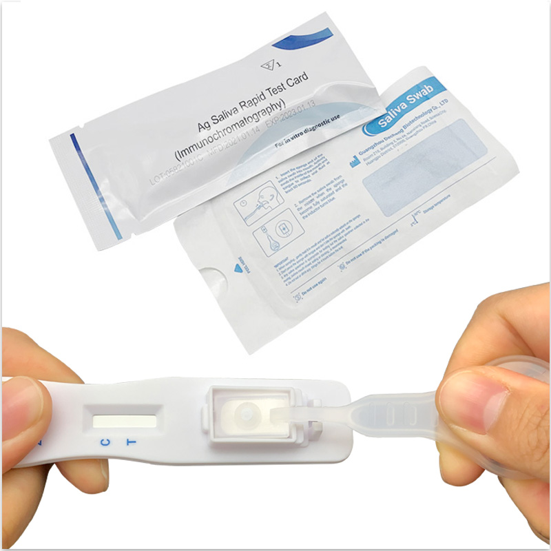 V-CHEK ™ 2019-nCoV Ag бърз тест за слюнка (имунохроматография)